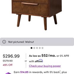 walnut night stand 