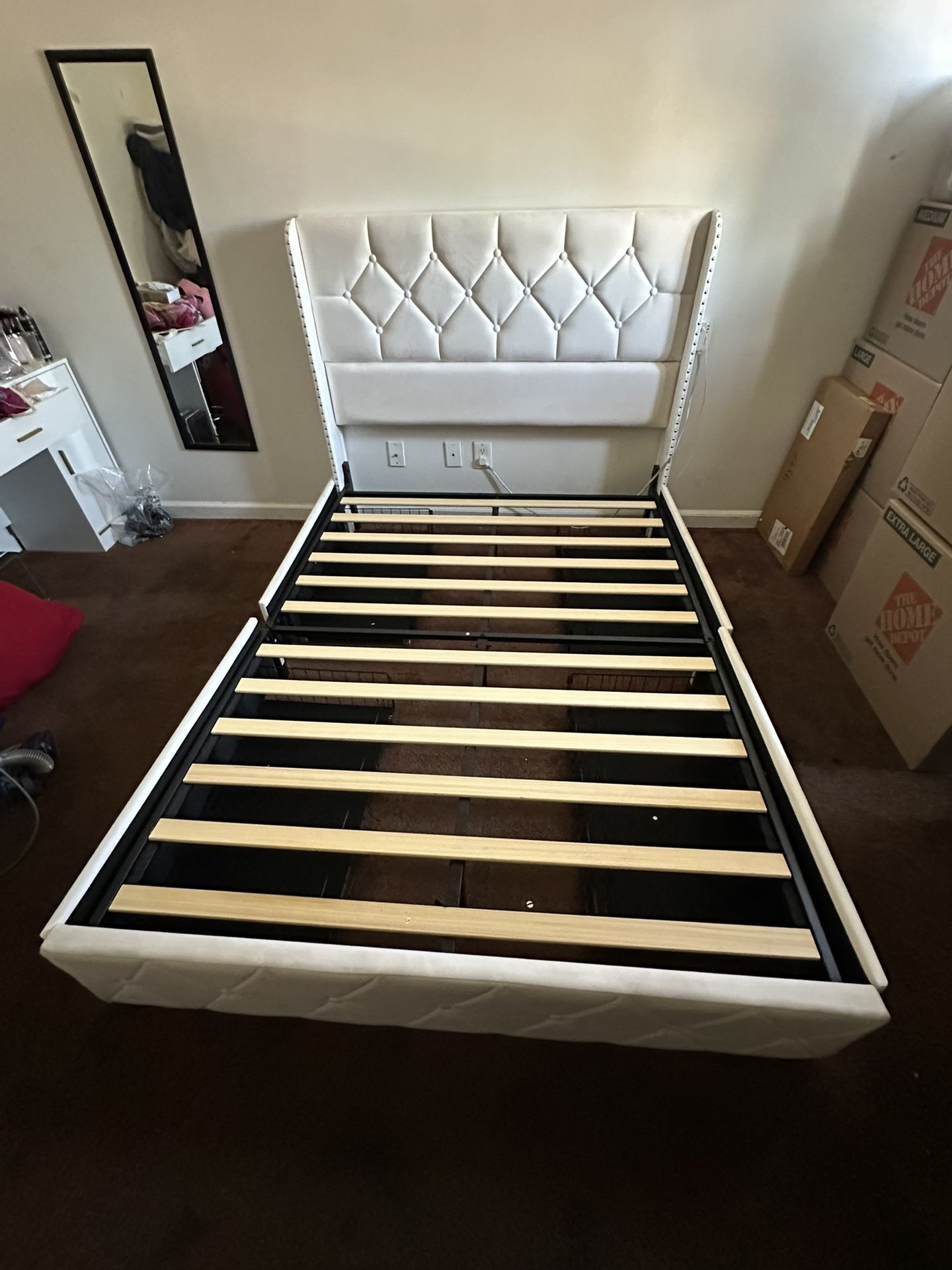 Full White Bed frame