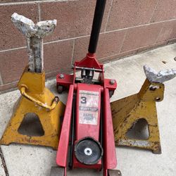 Big Car Jack 3 Tons And Jack Stand 6 Tons
