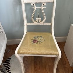 Antique Duncan Phyfe Harp Side Chair