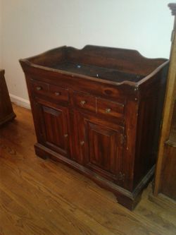 Vintage Solid Wood Dry Sink