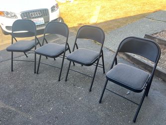 4 Folding Dining Chairs, $30 Total, All 4, Delivery