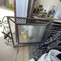 Wrought Iron Mirror Beautiful 32”x54” Solid