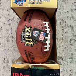 NEW Super Bowl XLII GIANTS vs PATS Authentic Game Football (Wilson “The Duke”)