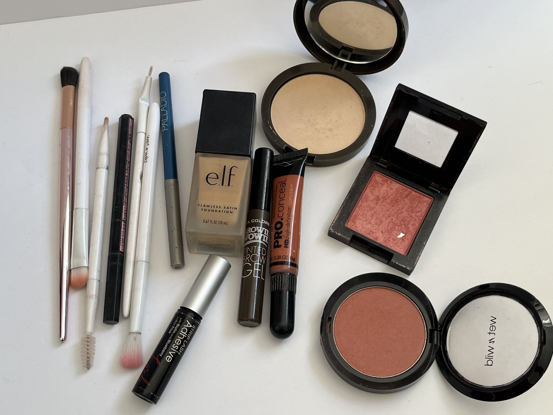 Used Makeup And Brushes Lot