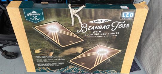 Light-Up Beanbag Toss / Cornhole Set