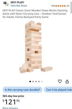 Giant Jenga for outdoor
