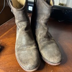 FRYE  Leather Western Pointed Toe Zipper Ankle Boots Women’s Size 8B