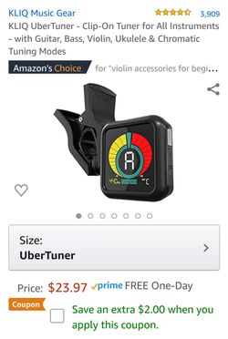 All instrument clip on digital tuner