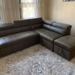 Pull Out Bed Sectional Couch By Acme 