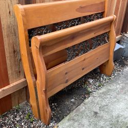 Double Bed Frame - Wood