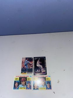 4 Steve Carlton Baseball Cards – Phillies Legend – Vintage