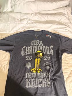 NIKE NEW YORK KNICKS FINALS CHAMPIONSHIP SHIRT WITH RHINESTONES