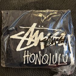 Stussy Honolulu Zip-up Hoodie Navy Large New