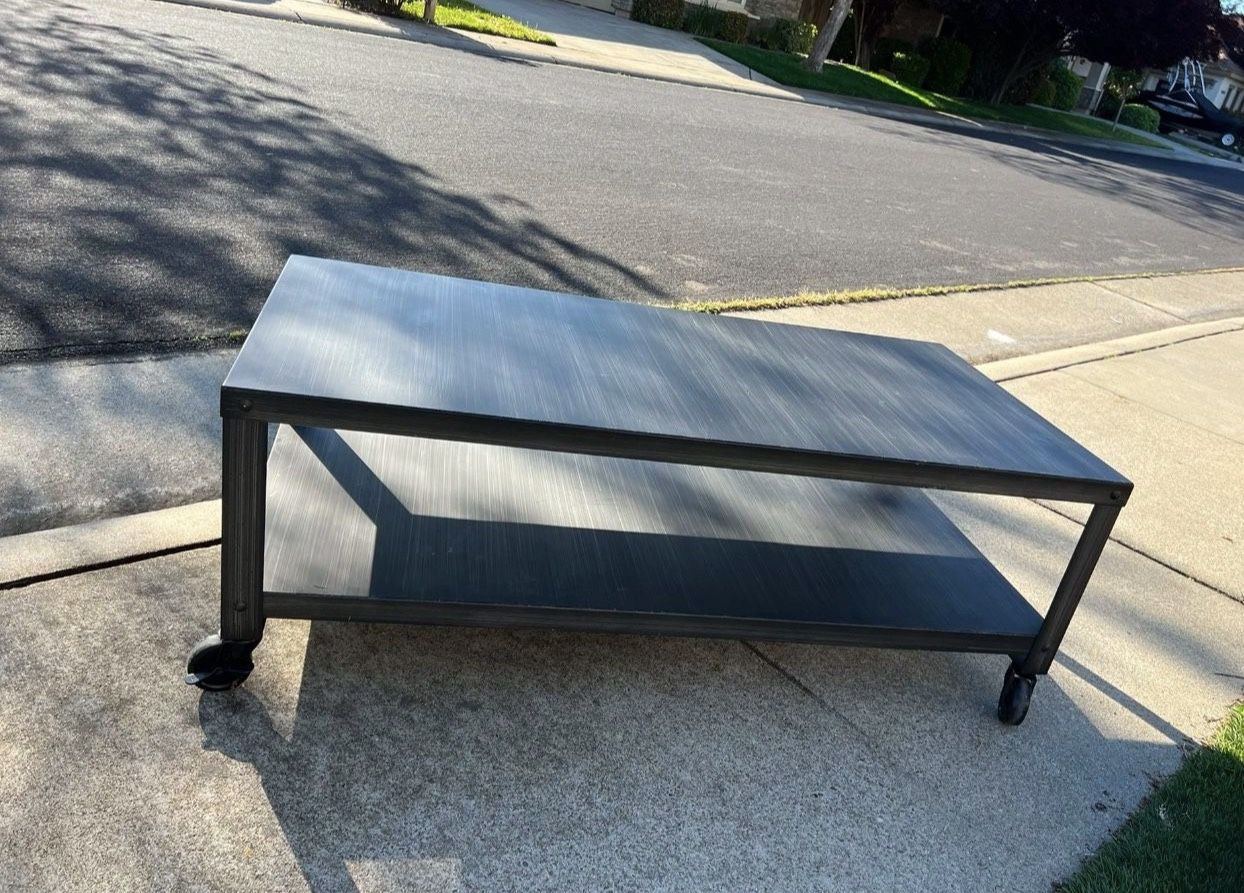 Metal Rolling Coffee Table