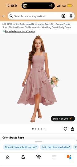 Dusty Rose Dress Kids