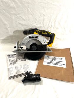 Brand new DeWalt 20 V brushless 6-1/2” circular saw with accessory. Retails $199.