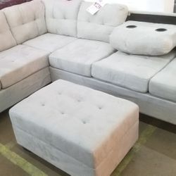 🥏SECTIONAL WITH OTTOMAN BRAND NEW 