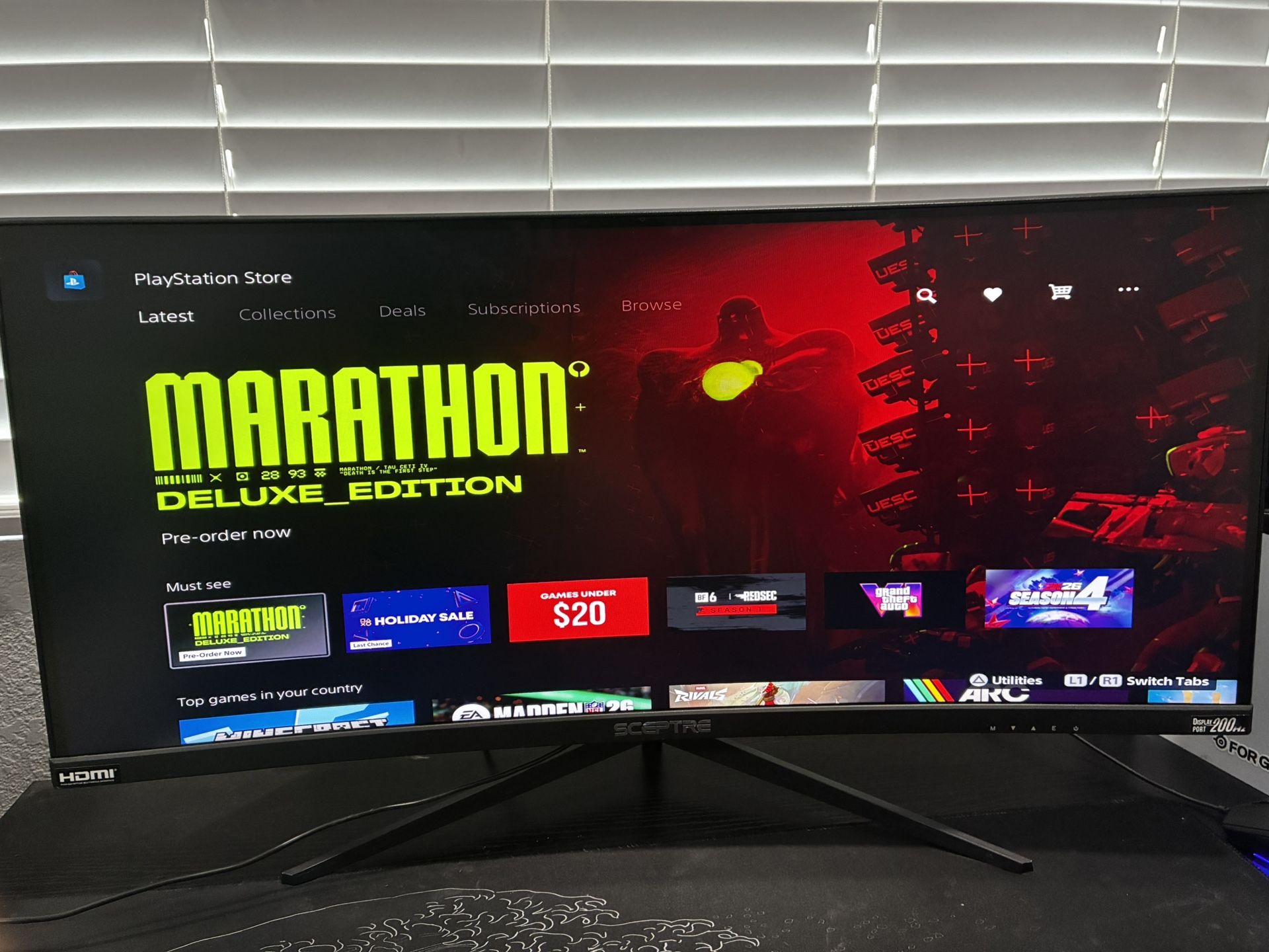 Sceptre C305B-200UN - LED monitor - curved - 30" - 2560 x 1080 UWFHD