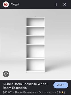 White shelf unit