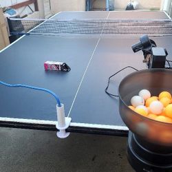 Stiga Ping Pong Table + Table Tennis Robot – Complete Practice Set!