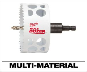 Milwaukee Hole Dozer 3-1/2 in Multi-Material Hole Saw with Arbor 49-56-9682 New