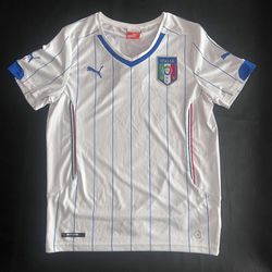 Italy Soccer Jersey Youth Large (Ages 10-12) New With Tags