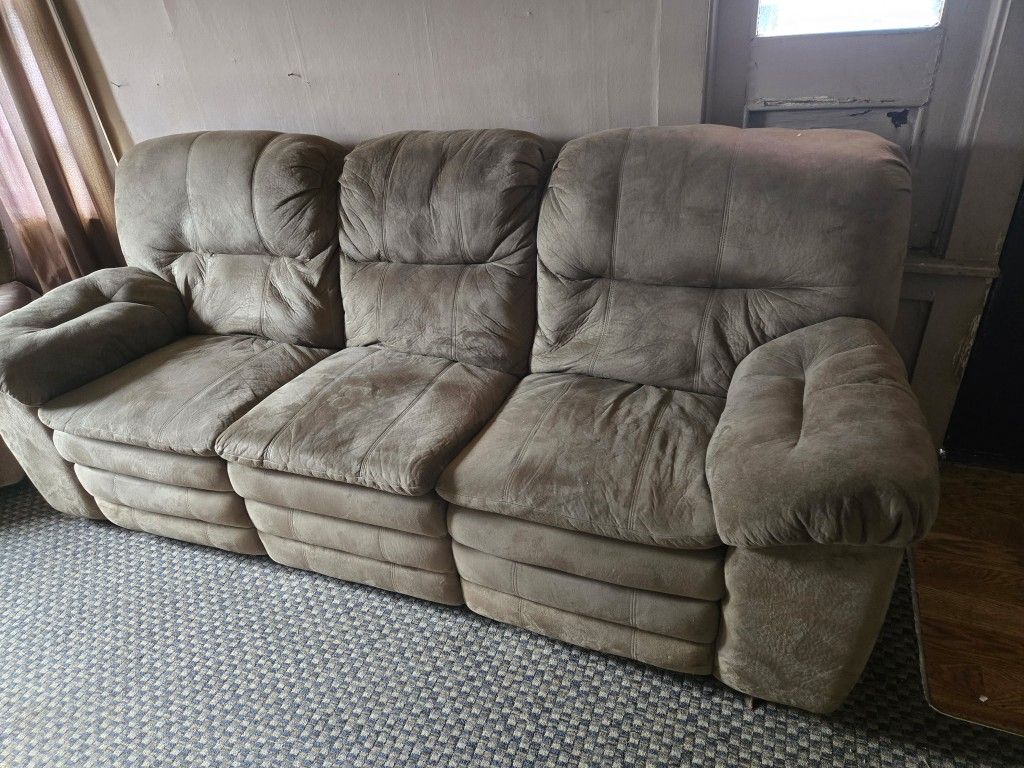 Microfiber Reclining Couch And Bed Frames
