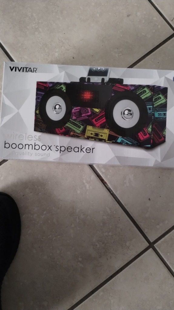 Boombox Speaker And Color Changing Light Bars