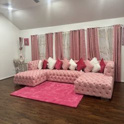 Pink Sectional 
