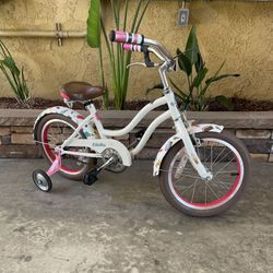 16” Electra Ice Cream Bicycle Little Kids Girls 1st Bike  Beach Cruiser With Training Wheels 