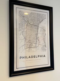 Philadelphia Framed Map