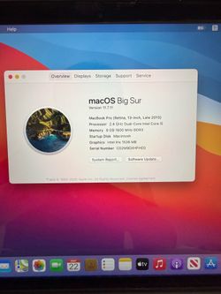 Mac book pro 2013