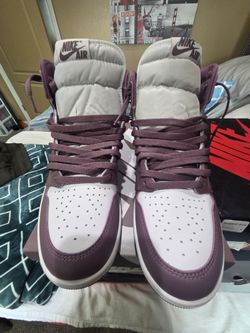 Jordan 1 Retro White/sky J Mauve/white Size13