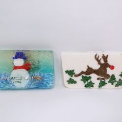Primal Elements Rudy Reindeer & Snowy Frost Bar 5.8 oz Glycerin Soap Lot of 2
