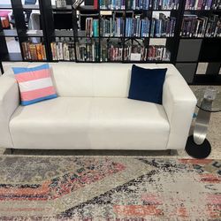 White Leather Couches