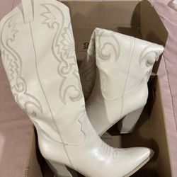 high knee heel cowgirl boots 