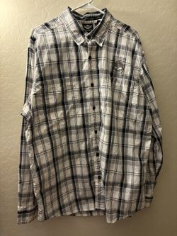 Harley Davidson XL Long Sleeve Flannel Shirt Double-Sided