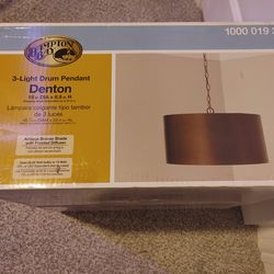 3-Light Drum Pendant
