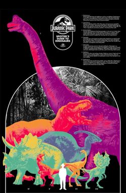 Matt Taylor Jurassic Park Info Poster Original Mondo Art Limited Print