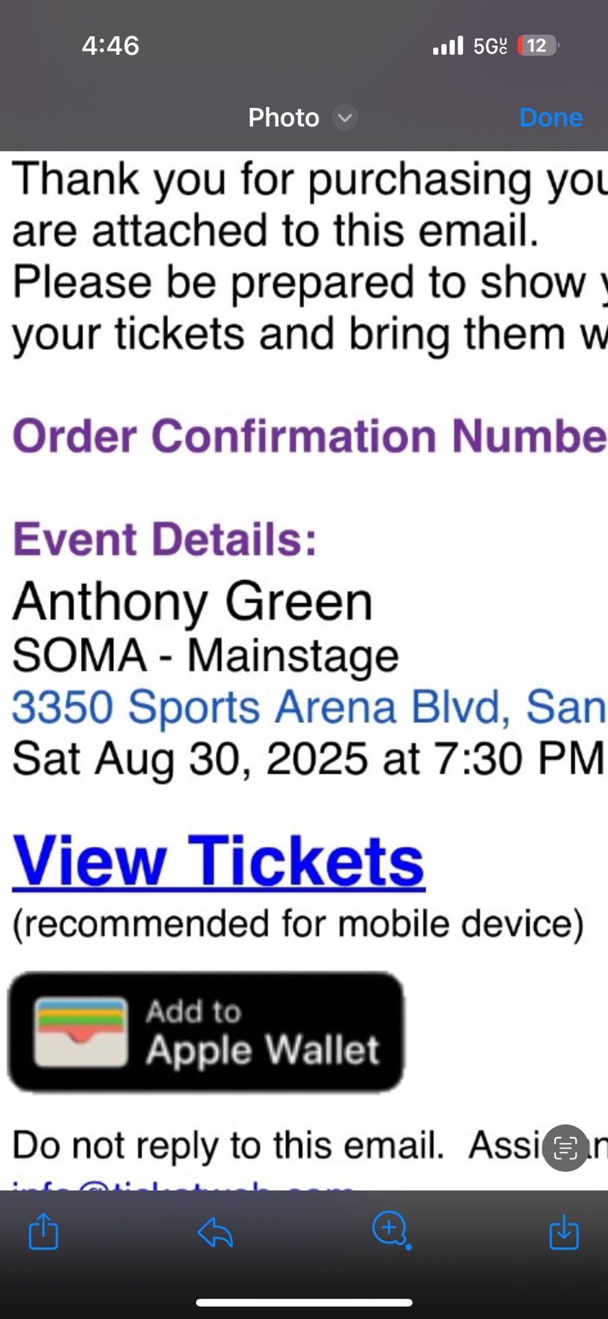 anthony green tickets tonight san diego