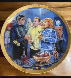 STAR TREK JOURNEY TO BABEL 9 Inch  COLLECTOR PLATE 1988 #2487 Limited Ed.