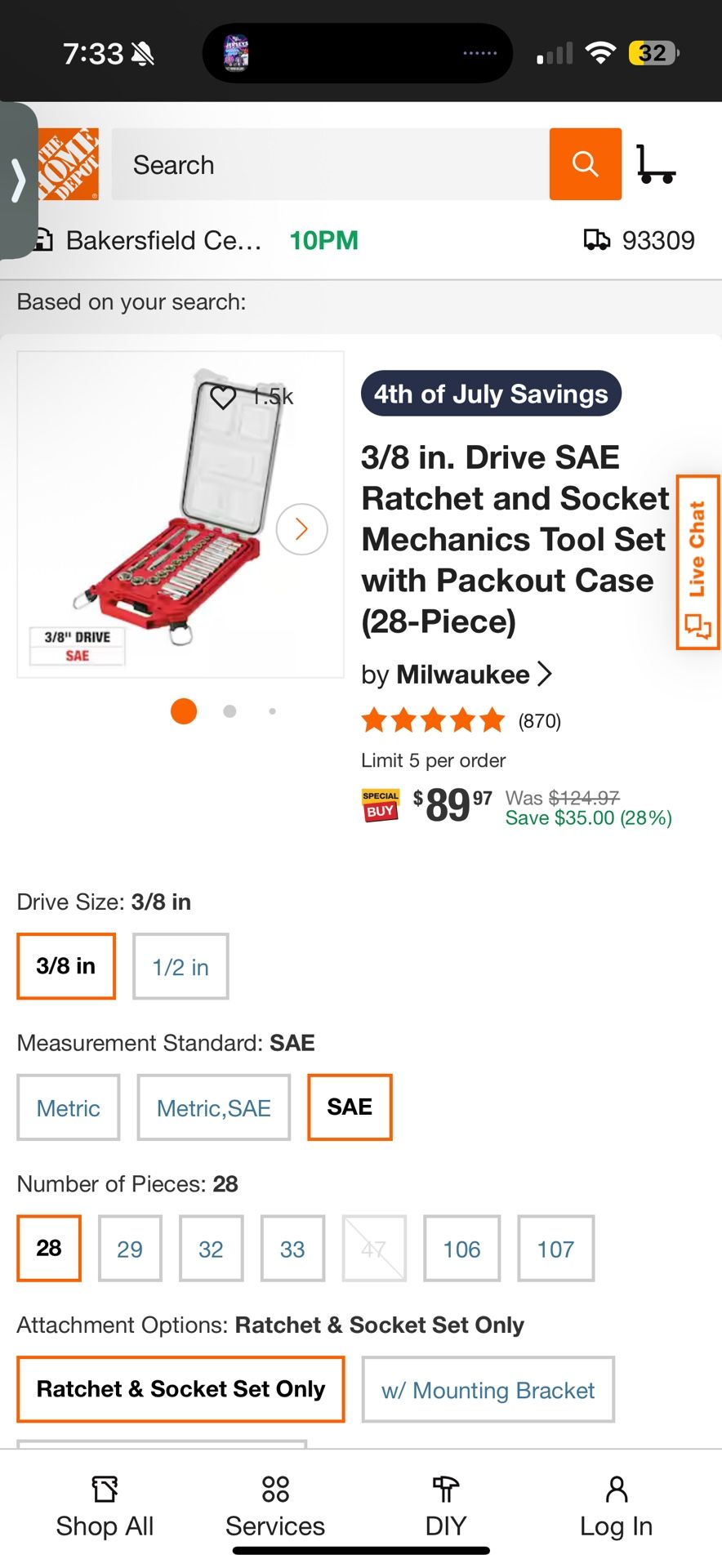 Milwaukee Packout Ratchet Socket Set