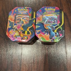 Mega Charizard Tin Pokemon Cards