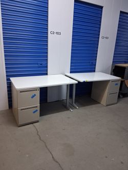 Office Desks with Pedestal Drawers – $160 each
