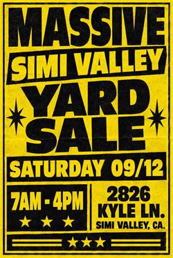 HUGE YARD SALE