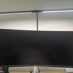 LED Desk Lamp – 24W Architect Style w/ Clamp | Dual Monitor Gooseneck Light 