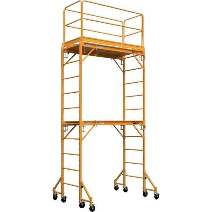 Scaffold and U-Lock on Steel Unit