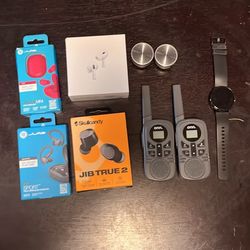 Electronics For Sale,, Smart Watch, Headphones, Walkie-Talkie!