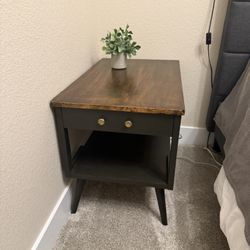 Midcentury Modern Wooden Side Table